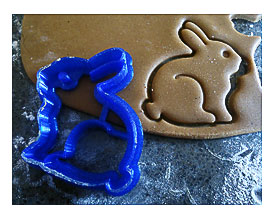 3D Printed Bunny Cookie Cutter Easter Gift