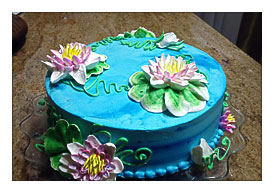 Water Lilie's Cake Cake Decorating YouTube
