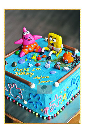 Spongebob themed cake