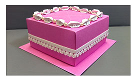 Origami Wedding Birthday Cake Display Gift Box YouTube