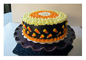 Simple Chocolate Cake Decorations Candy Corn Chocolate Cake