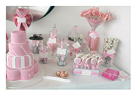 Sugarcoated Pink And White Candy Buffet The Sweetest Occasion