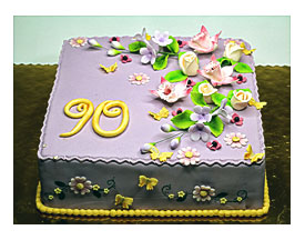 90th Birthday Cake For Woman In London