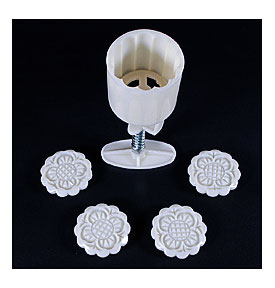 Other Bakeware Moon Cake Decoration Mold Mould Flowers Round 4