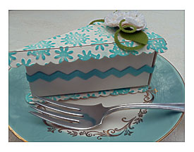 Crafting Ideas From Sizzix UK Cake Slice Favor Boxes