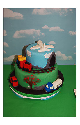 Transportation Birthday Cake Second Birthday Pinterest