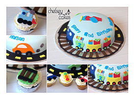 Transportation Cake And Cupcakes Chelseys Cakes Pinterest