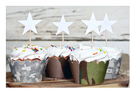 Army Camo Cupcake Wrappers, In Modern And Classic Camo Patterns