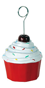 Beistle Birthday Cupcake Photo Balloon Holder 6 Pack