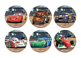 Cars Cupcake Versiering, Cars Cupcake Topper, Cars Traktatie