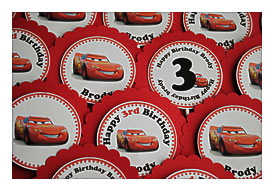 Similar To Cars Theme Lightning McQueen Cupcake Toppers On Etsy