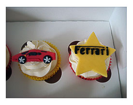 Ferrari cupcakes