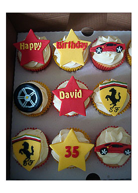 Ferrari cupcakes