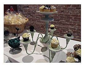 Cupcake Stand From Antique Chandelier. Reception Wedding Ideas