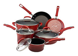 II 10 Piece Cookware Set Two Tone Red Cookware Sets At Hayneedle