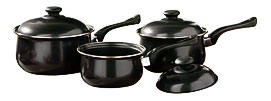 Cookware Saucepan Pan Set 16 18 20 Cm Adelbrook Discount Store