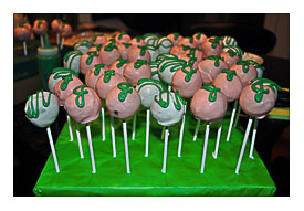 Cake Pops, I Have The Cake Pops Displayed In A Very Structured Manner