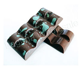 Monique Polycarbonate Chocolate Bar Candy Molds Small Hill 6 Pieces