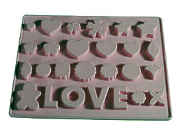 Pics Photos Love Hearts Silicone Mould Mold Sugarpaste Cupcakes