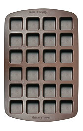 Brownie Bite 24 Mini Squares Silicone Mold Wholesale Supplies Plus