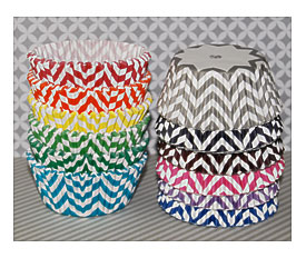 Chevron Cupcake Liners 60 Count Baking Cups By Isakayboutique