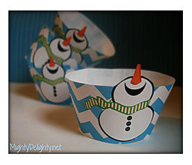 Note That The Snowman Wrappers Are Two Per Page And The Blue Chevron