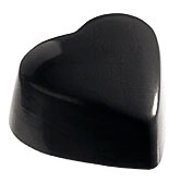 421214 3 X 8 Compartment Polycarbonate Heart Shaped Chocolate Mold