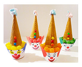 Circus Clown Instant Download Printable Party Cupcake Wrappers By