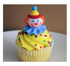 Pin Clown Cupcake Wrappers Vintage Circus Birthday Party Ideas Cake On