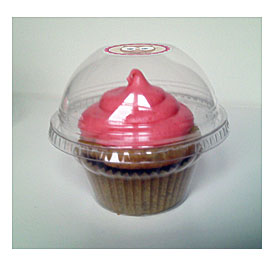 Cupcake Holders. Individual Plastic Cupcake Boxes Set Of 48 Clear