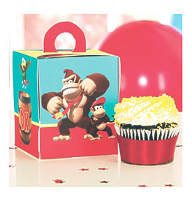 Donkey Kong Cupcake Boxes Multi Color One Size