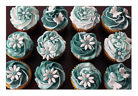 Displaying 19> Images For Teal Cupcakes