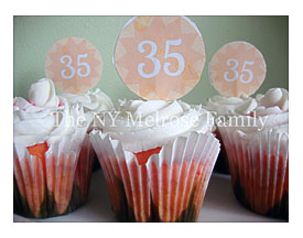 35th Anniversary Cupcakes The Melrose Family