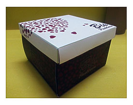 Cake Square Paper Gift Boxe Food Packaging Recyclable For Bakery