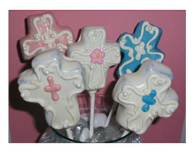 Communion Cross Christening Cake Pops Cross Cake Pops For