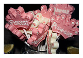 Made Some Princess Crowns With A Candy Mold And Some White Chocolate