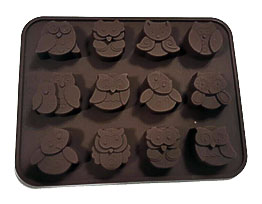 Mold Owl Sharp Pudding Mold Ice Cube Candy Chocolate Mold,12 Holes