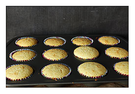 Filled The Cupcake Tins About 1 2 To Full With Batter To Make Sure I