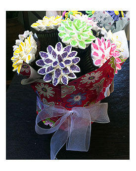 Marshmallow Flower Cupcake Bouquet