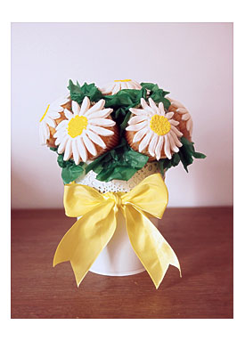 Daisy Cupcake Bouquet 