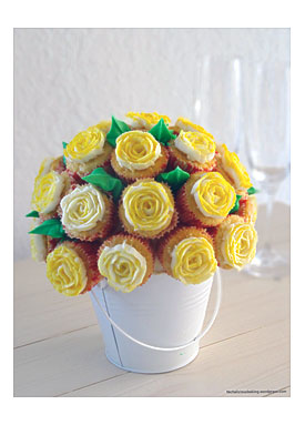 Cupcake Bouquet Disaster