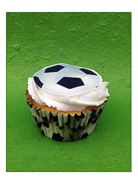 Soccer Ball Edible Image Cupcake Toppers Icing Images Soccer Ball Cake