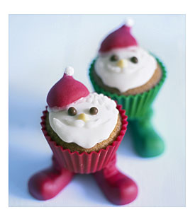 Father Christmas Carrot Cupcakes Christmas Cupcakes Christmas Cupcakes