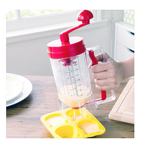 Manual Pancake Cupcake Batter Dispenser Waffle Muffin Hand crank