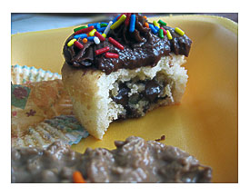 2012 062 Chocolate Token Cookie Dough Cupcakes
