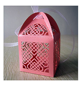 Mini Cupcake Box "Hearts"wedding Box Individual Design Fast Shipping