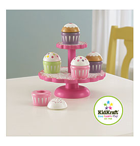 KidKraft Cupcake Stand With Cupcakes