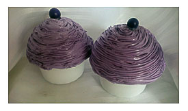 Gift Ideas PURPLE BOX Faux Cupcake Carrier By ReadyMadeGifts