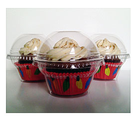 60 Clear Cupcake Favor Cups Boxes Holder By CupcakePeddler