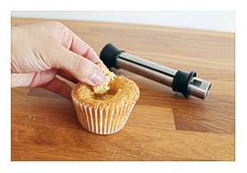Once The Cupcakes Have Baked And Cooled, Use An Apple Corer To Remove